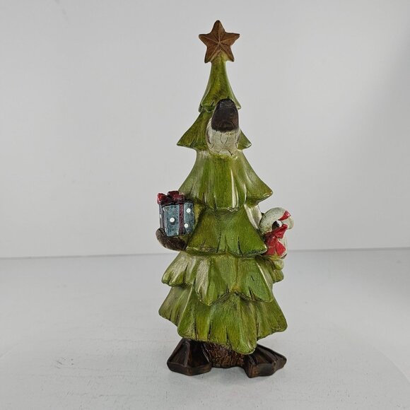 Tii Duck In Christmas Tree Outfit Figurine Resin - Picture 2 of 9